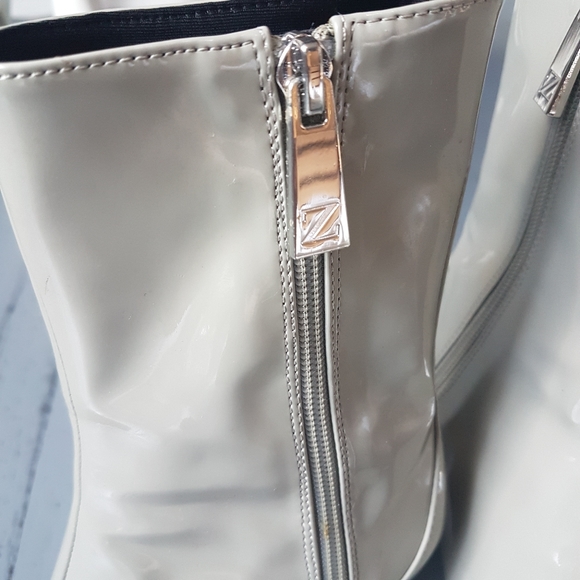 Zara Faux Patent Leather Boots - Picture 11 of 12